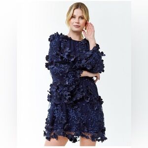 NWT Mestiza New York Flora 3D Lace Mini Dress Sz M